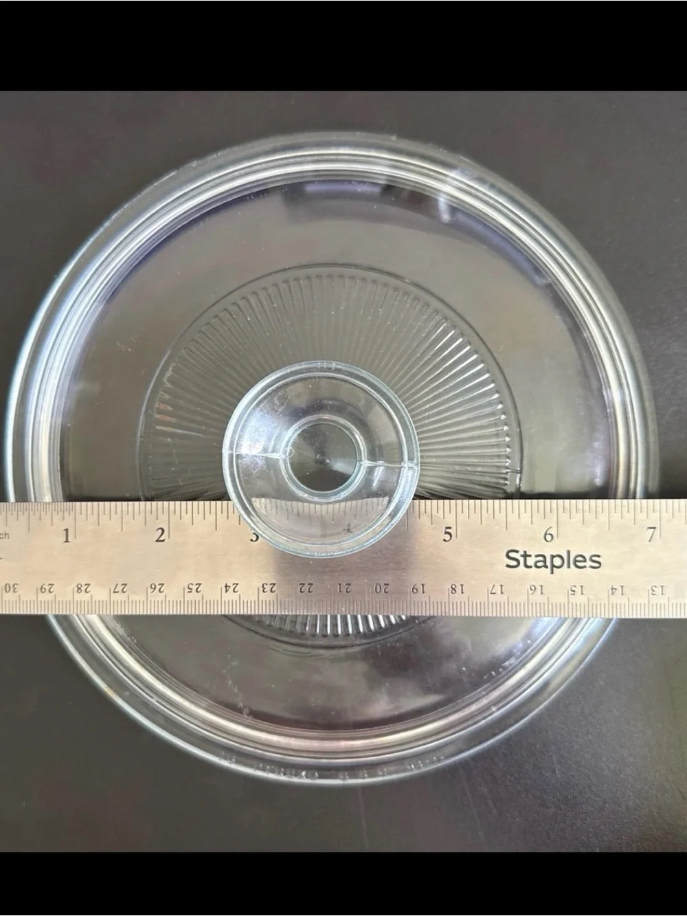 Pyrex G5C Clear Glass Replacement Lid For Round Casserole 7 3/4